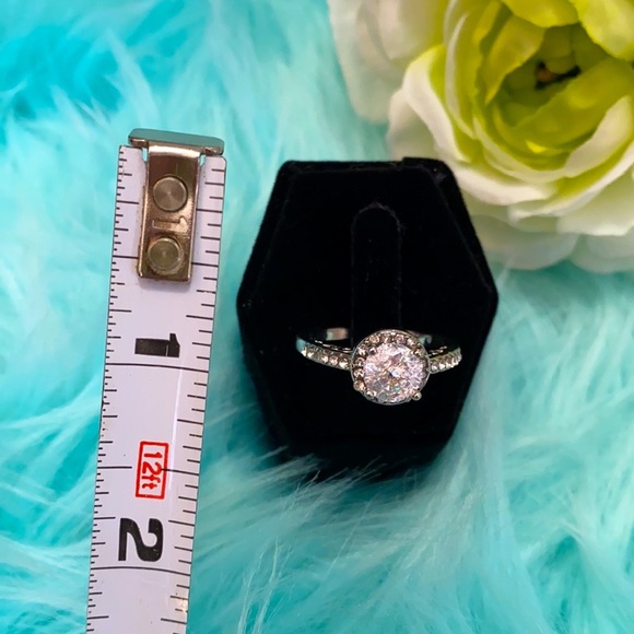 NEW! Solitaire Diamond Ring With Diamond Band - Picture 4 of 4